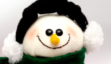 Muñeco de nieve, idea para guardar galletas