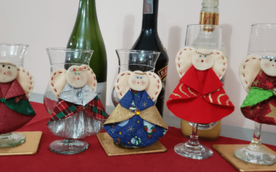 Efectivos marcadores de copas y vasos para navidad