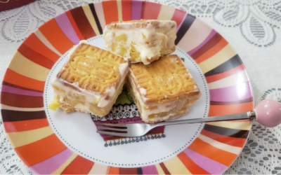 Helados de galletas con piña, ¡Receta fácil y deliciosa!